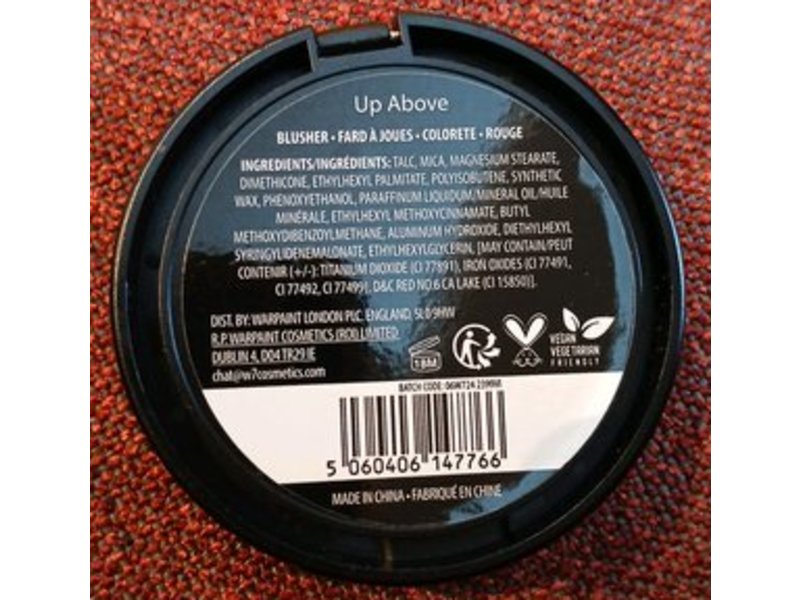 W7 Matte Me Blush! Cheeky Matte Powder Blush, Up Above, 0.28 oz/8 g