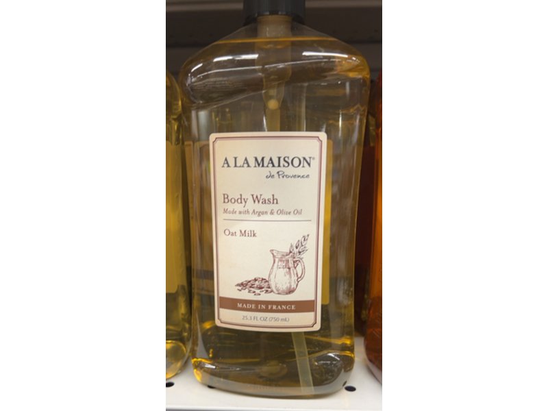 A La Maison Oat Milk Body Wash, Argan & Olive Oil, 25.3 fl oz/750 mL