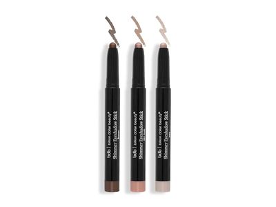 Billion Dollar Beauty Warm Shimmer Eyeshadow Stick Trio, Bronze + Soft Nude + Ivory, 0.056 fl oz/1.6 g