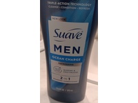 Suave Men Refreshing 2-in-1 Shampoo + Conditioner, Ocean Charge, 12.6 fl oz/372 mL - thumbnail 2