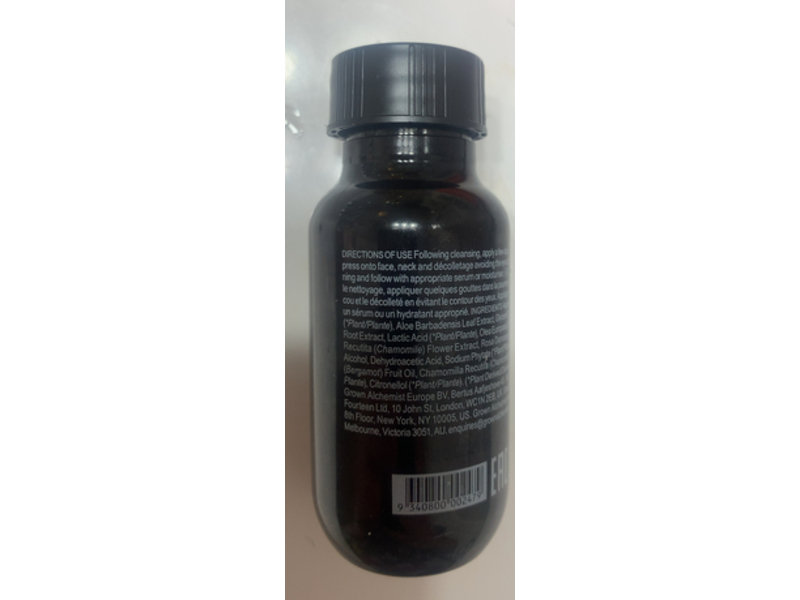 Grown Alchemist Balancing Toner, Rose, Ginseng, Chamomile, 1.69 fl oz/50 mL