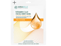 Mirabelle Cosmetics Facial Sheet Mask, Vitamin C & E, 1 Count - Image 2