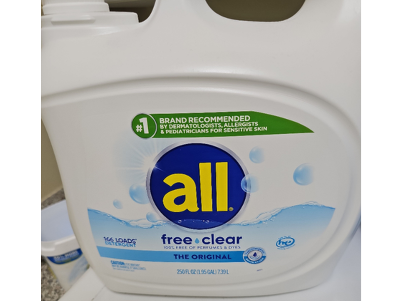 All Free Clear Detergent, The Original, 166 Loads, 250 fl oz/7.39 L