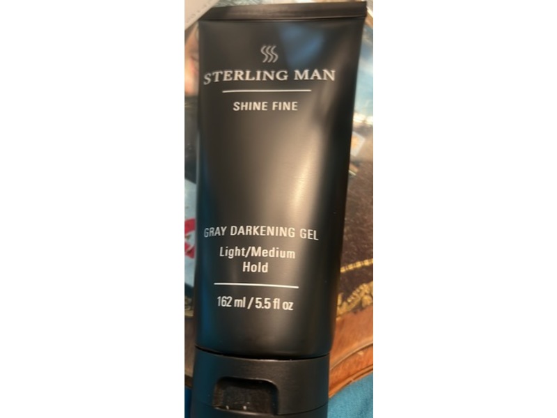 Sterling Man Shine Fine Gray Darkening Gel, Light/Medium Hold, 5.5 fl oz/162 mL