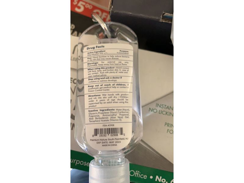 Instant Hand Sanitizer, Improved Formula, Travel Size