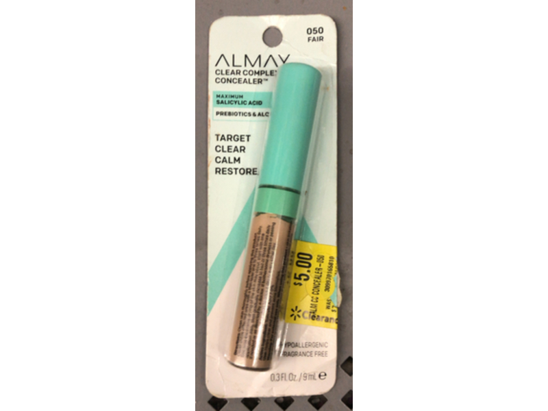 Almay Clear Complexion Concealer, 050 Fair, 0.3 fl oz/9 mL