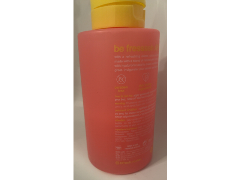 b.Fresh Fressssh AF! Invigorating Body Wash, Grapefruitty Good, 16 fl oz/473 mL