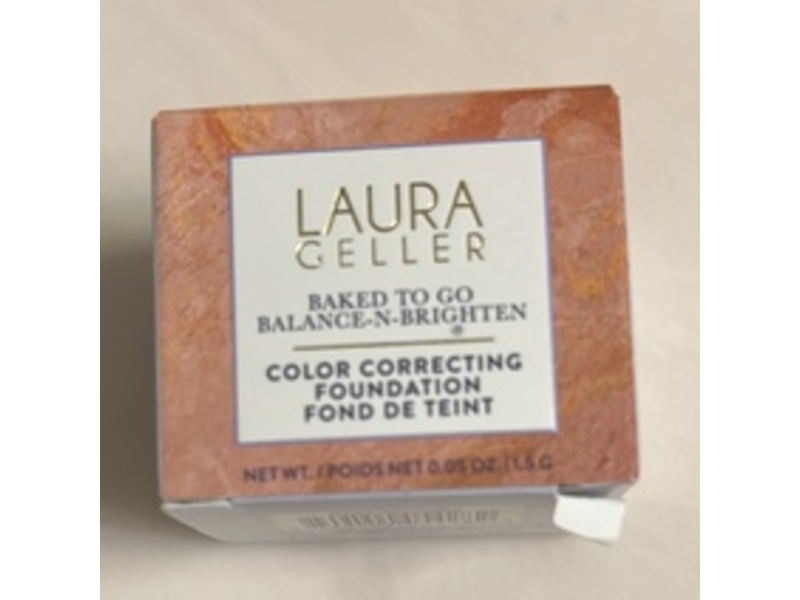 Laura Geller Baked To Go Color Correcting Powder Foundation, Fair, 0.05 fl oz/1.5 g