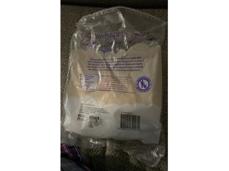 Swisspers Baby Cotton Balls, Count 60