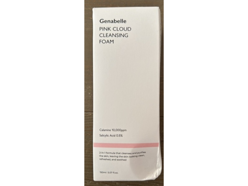 Genabelle Pink Cloud Cleansing Foam, 5.07 fl oz/150 mL