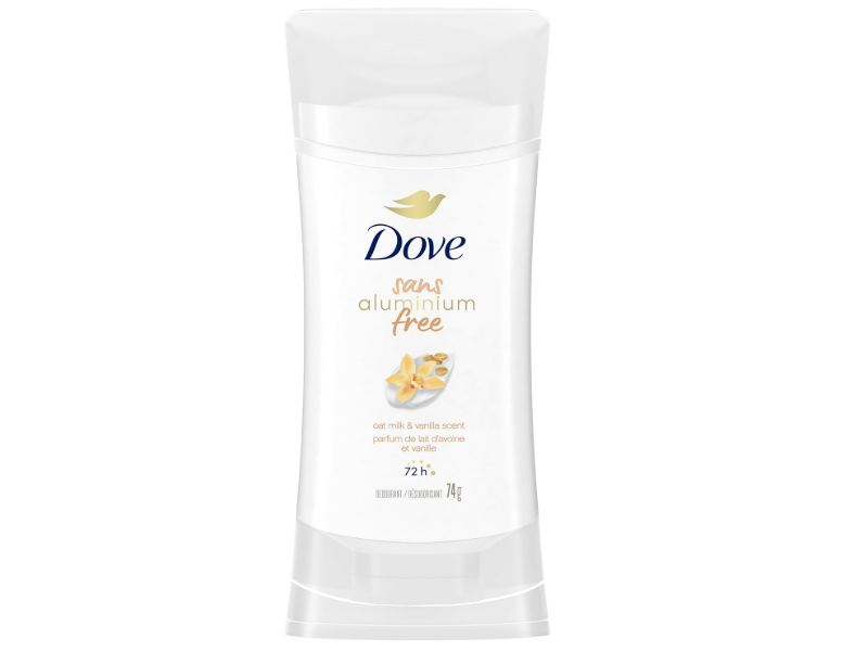Dove Aluminum Free Deodorant, Oat Milk & Vanilla Scent, 2.6 oz/74 g