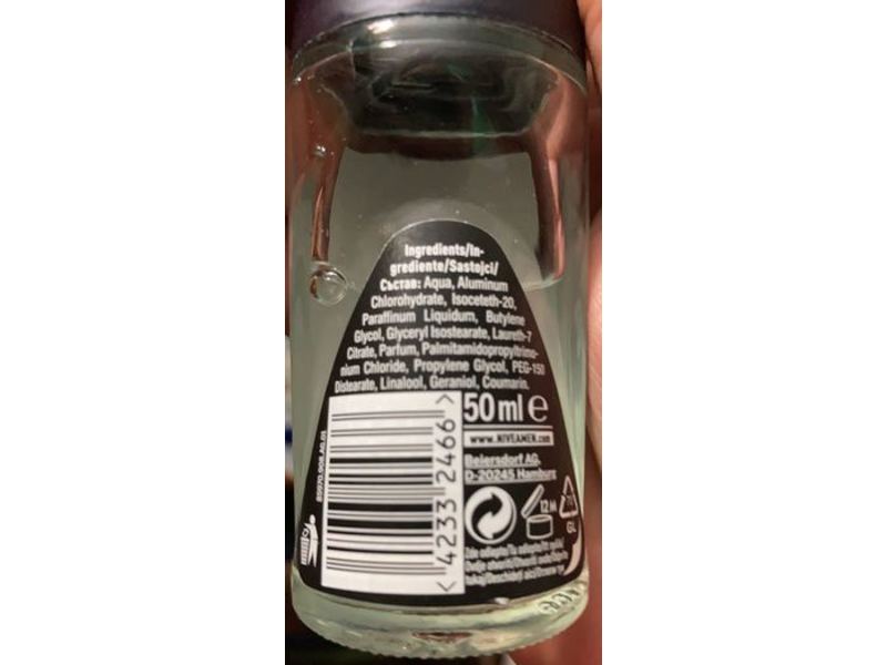 Nivea Men Invisible Antiperspirant, Black & White, Fresh, 50 mL