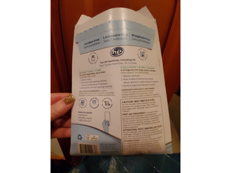 Tru Earth Eco-Strips Laundry Detergent, Fresh Linen, 32 Loads