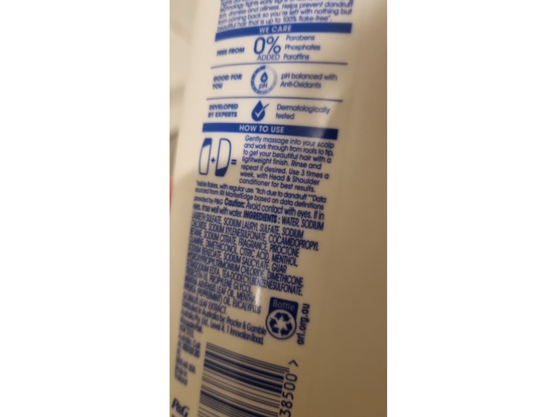 Head & Shoulders Anti Dandruff Shampoo, 400 mL