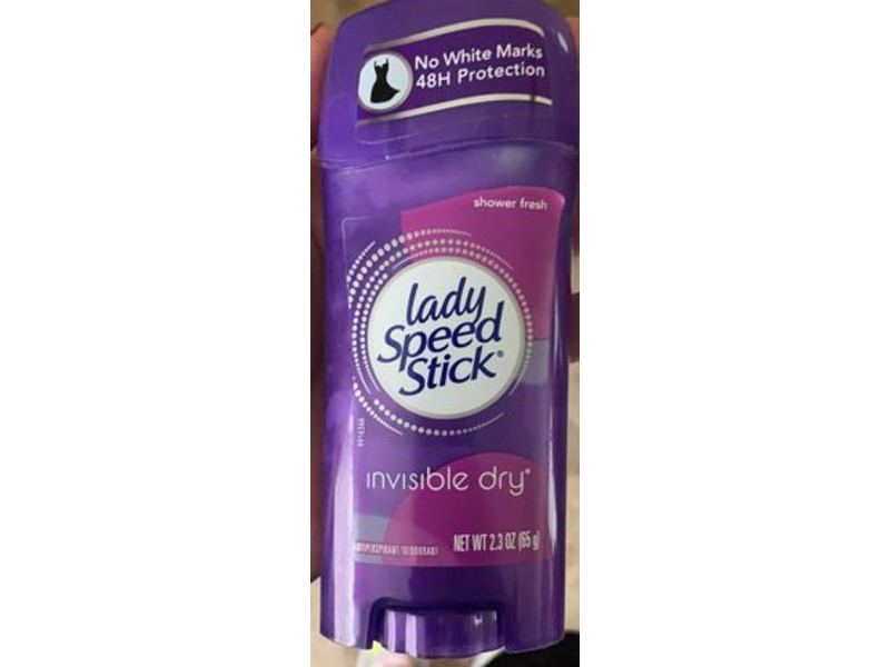 Lady Speed Stick Shower Fresh, Invisible Dry, 2.3 oz/65 g