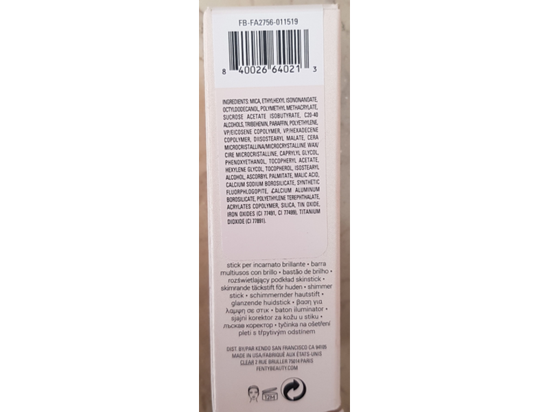 Fenty Beauty Match Stix Shimmer Skinstick, 0.25 oz/7.01 g