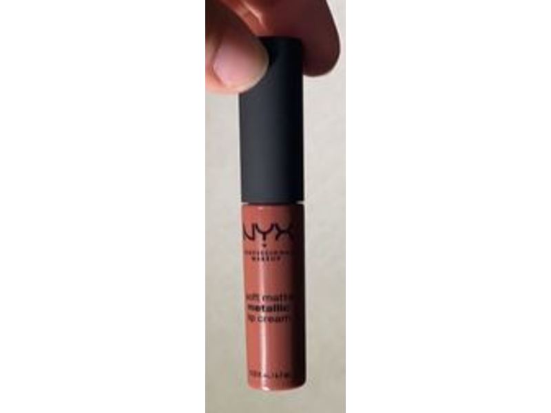 Nyx Professional Makeup Soft Matte Metallic Lip Cream, Rome, 0.22 fl oz/6.7 mL
