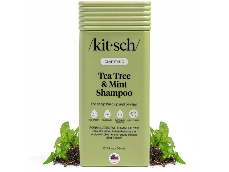 Kitsch Clarifying Shampoo, Tea Tree & Mint, 12 fl oz/355 mL