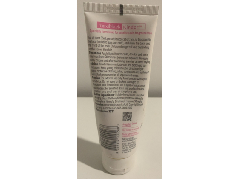 Maxi Block Kinder Sunscreen Lotion, SPF 50+, 100 mL