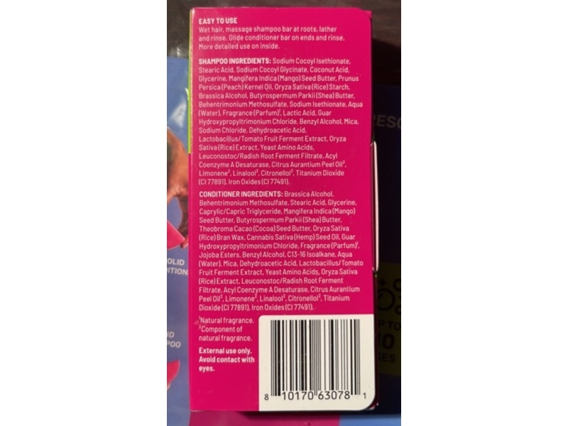 Ethique Beauty Repairing Mini Duo Solid Shampoo + Conditioner, 1.1 oz/30 g