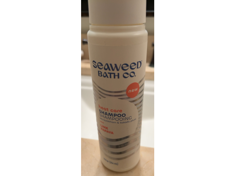 Seaweed Bath Co. Heat Care Shampoo, Lime Papaya, 12 fl oz/354 mL