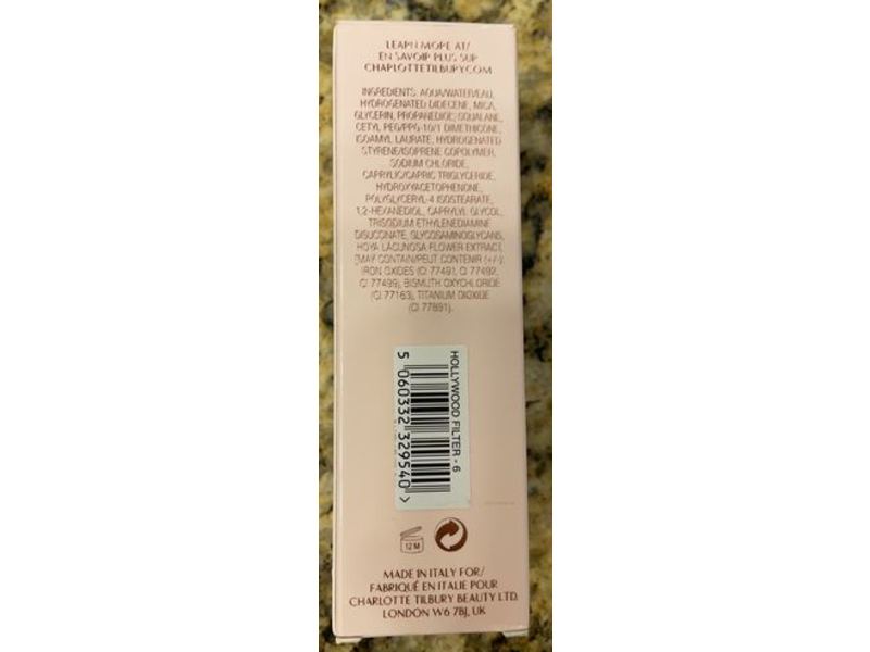 Charlotte Tilbury Hollywood Flawless Foundation, 6 Tan, 1.0 fl oz/30 mL