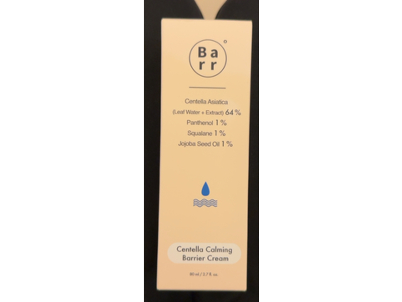 Barr Centella Calming Barrier Cream, 2.7 fl oz/80 mL