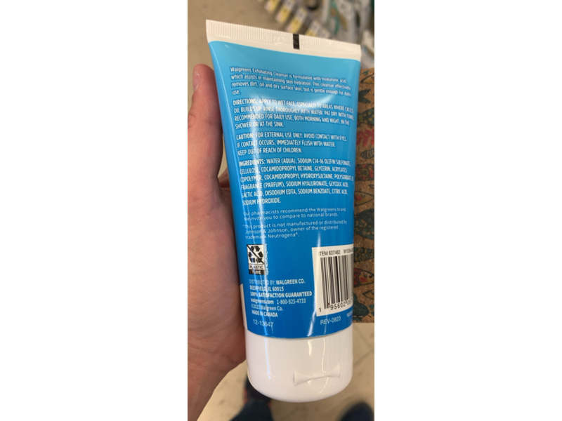 Walgreens Exfoliating Cleanser, 5 oz/141 g