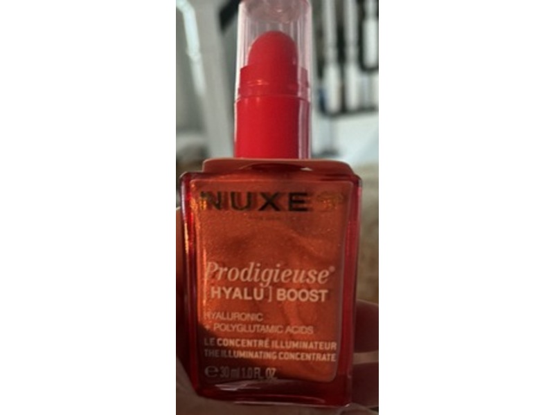 Nuxe Prodigieuse Hyalu Boost Illuminating Concentrate, Hyaluronic & Polyglutamic Acid, 1 fl oz/30 mL