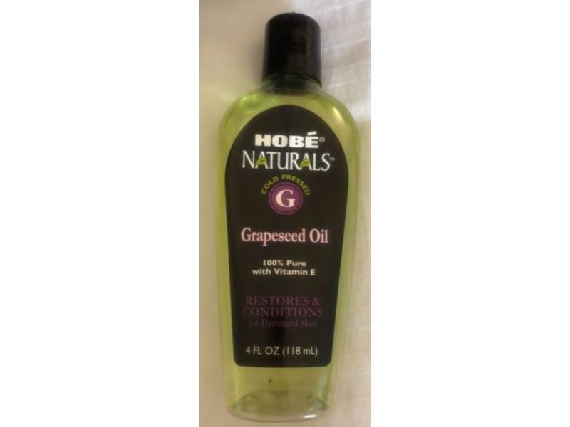 Hobe Naturals Grapeseed Oil, Restores & Conditions, 4 fl oz / 118 mL