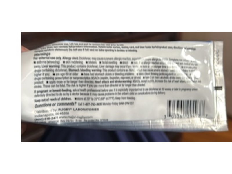 Rugby Diclofenac Sodium Topical Gel 1% Arthritis Pain Reliever, 3.53 oz/100 g