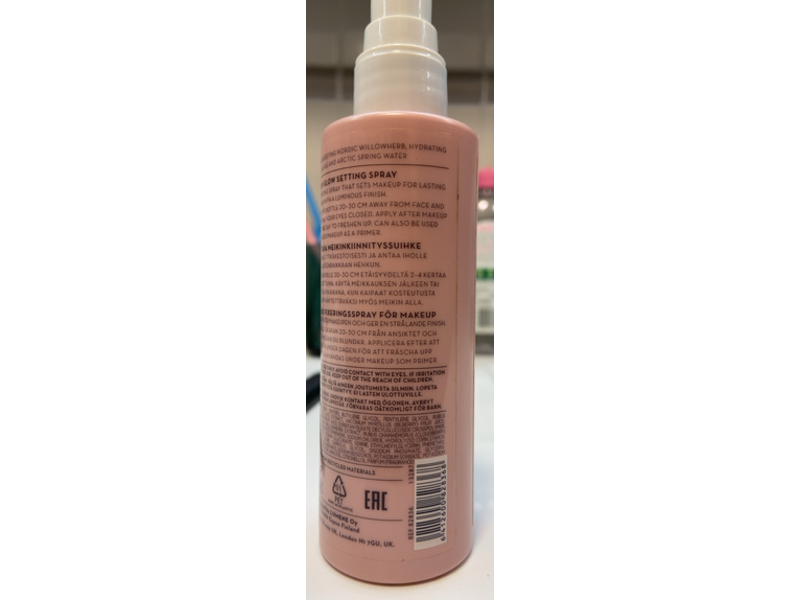 Lumene Invisible Illumination Dewy Glow Setting Spray, 3.4 fl oz/100 mL