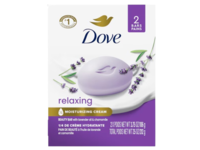 Dove Relaxing Moisturizing Cream Beauty Bar, Lavender Oil & Chamomile, 3.75 oz/106 g, Pack Of 2 - thumbnail 1