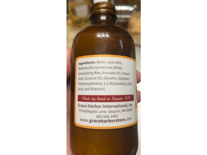 Grace Harbor Pain Relief Msm Cream, Fragrance Free, No Essential Oil, 8 oz