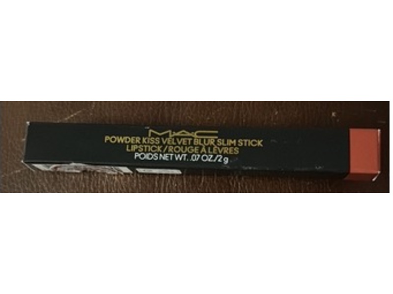 M.A.C Powder Kiss Velvet Blur Lipstick, 893 Sweet Cinnamon, 0.07 oz/2 g