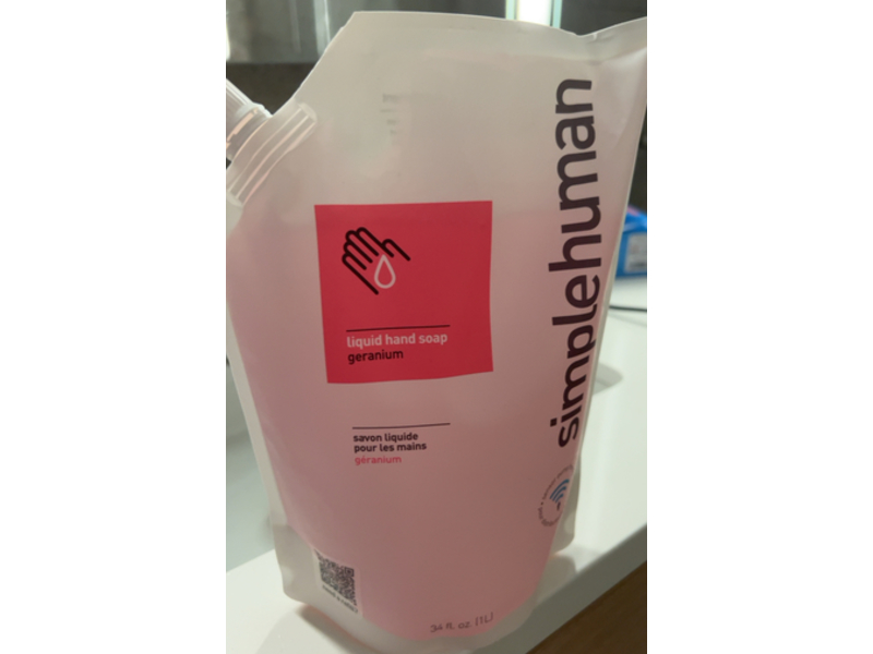 Simplehuman Liquid Hand Soap, Geranium, 34 fl oz/1 L