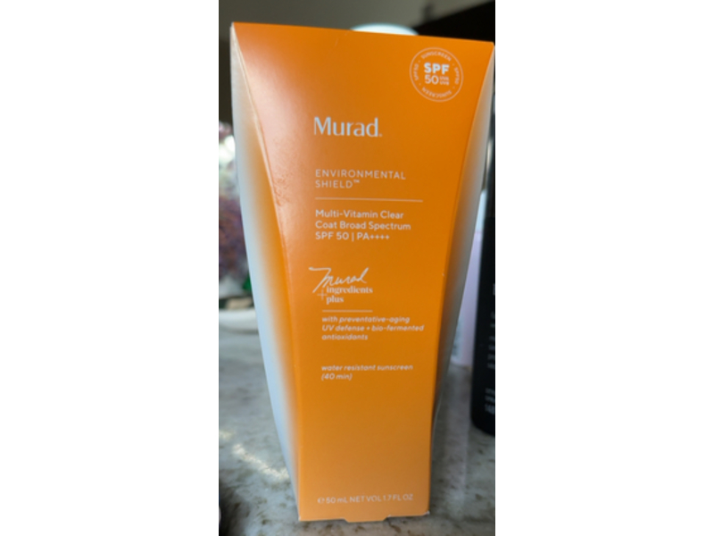 Murad Environmental Shield Multi-Vitamin Clear Coat Sunscreen, SPF 50 PA++++, 1.7 fl oz/50 mL