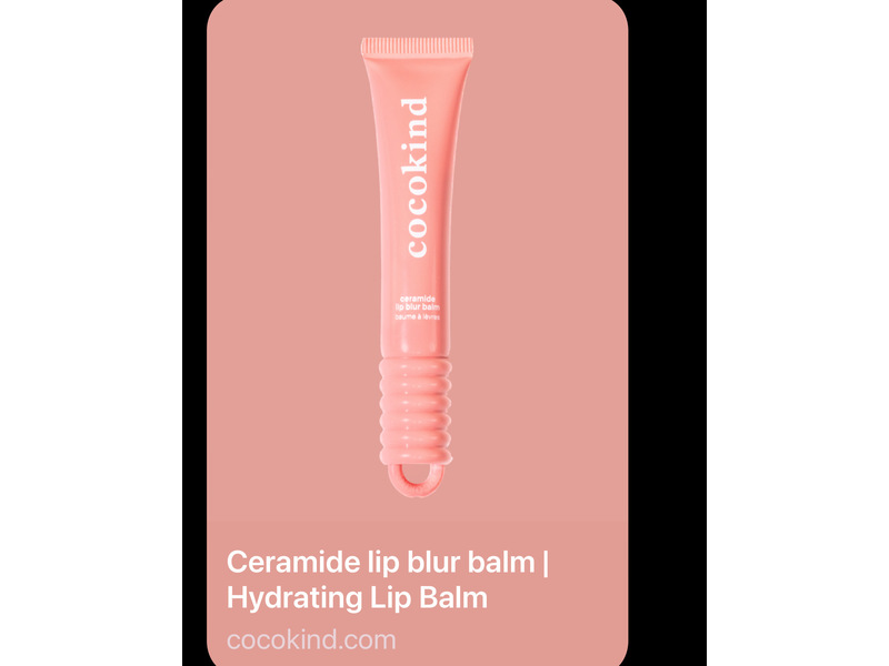 Cocokind Ceramide Lip Blur Balm, Be Kind, 0.3 oz/10 mL