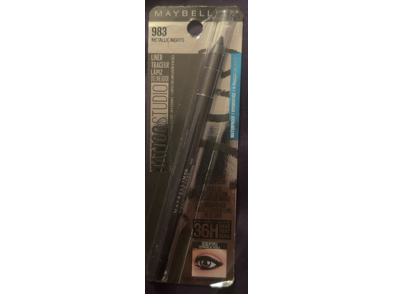Maybelline New York Tattoo Studio Long-Lasting Eyeliner Pencil, 983 Metallic Nights