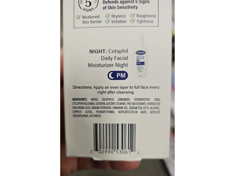 Cetaphil Daily Night Facial Moisturizer, 3 fl oz/88 mL