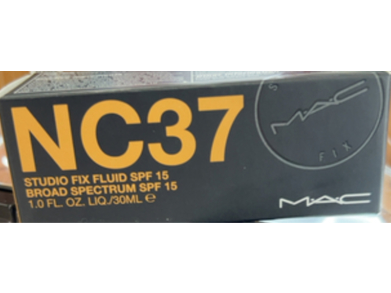 MAC Studio Fix Fluid Foundation SPF 15, NC37, 1.0 fl oz/30 mL