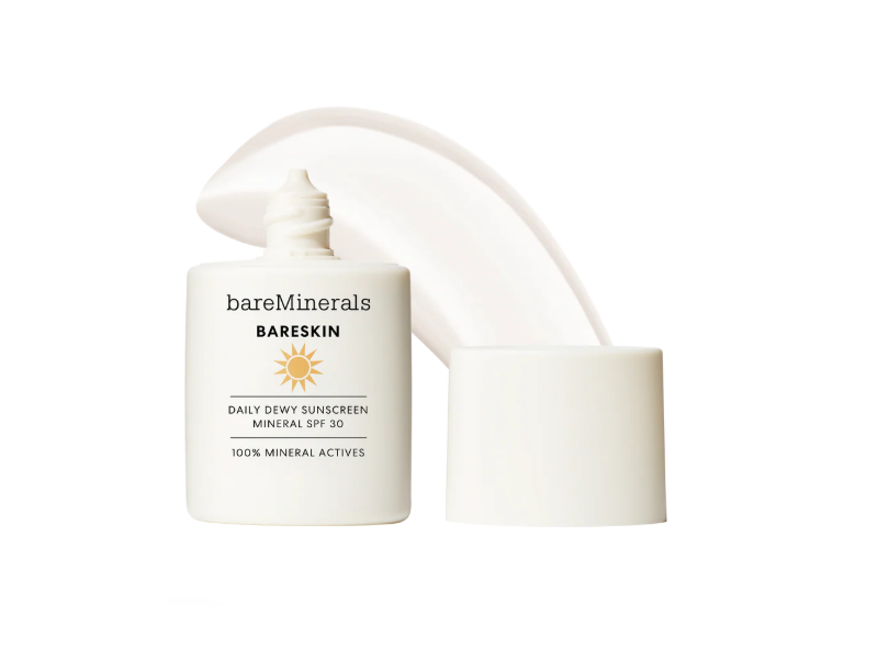 BareMinerals Bareskin Daily Dewy Sunscreen, SPF 30, Sheer Untinted, 1.01 fl oz/30 mL