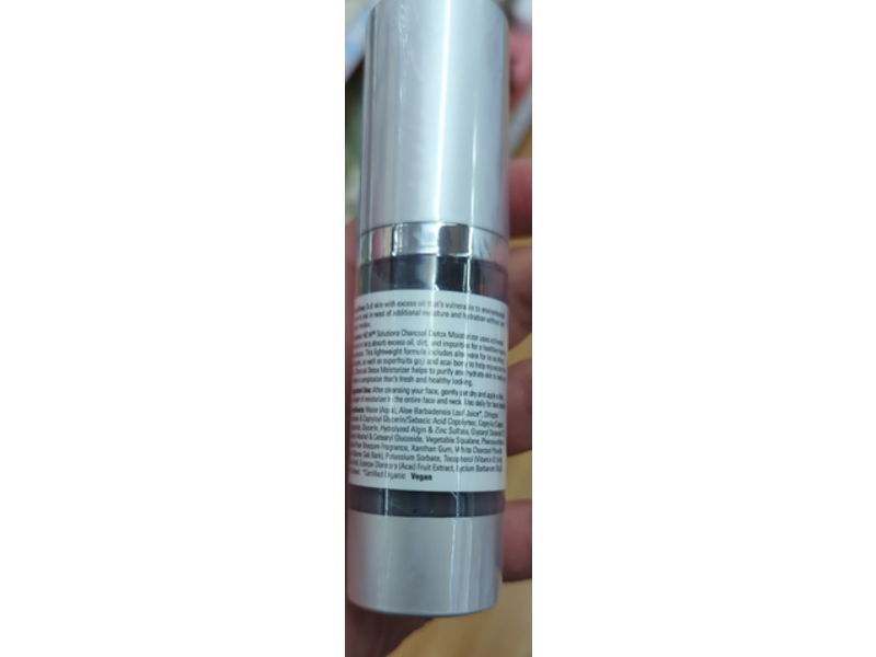 Now Solutions Charcoal Detox Moisturizer, Paraben Free,1 fl oz/30 mL