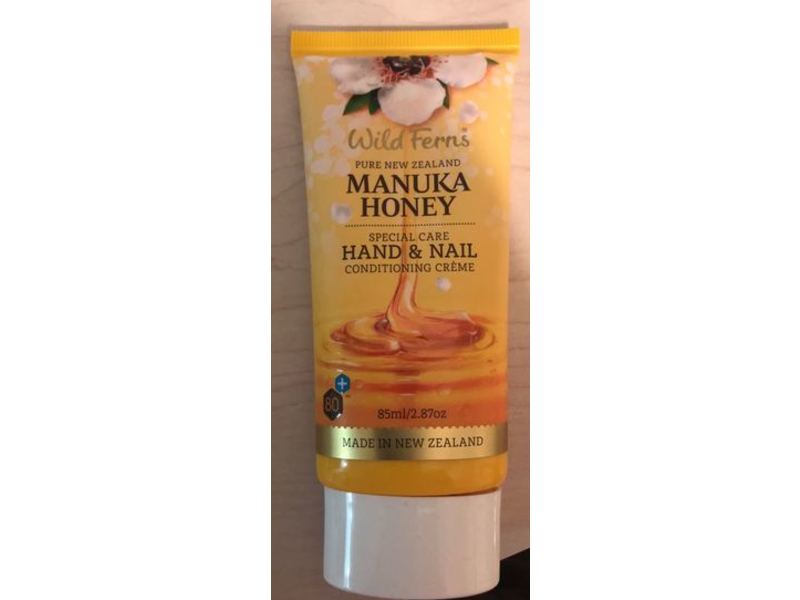 Wild Ferns Hand and Nail Cream, Manuka Honey, 2.87 oz/85 mL