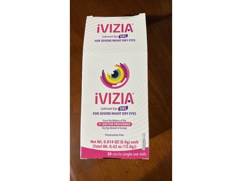Ivizia Lubricant Eye Gel, 0.014 oz/0.4 g, 30 Count