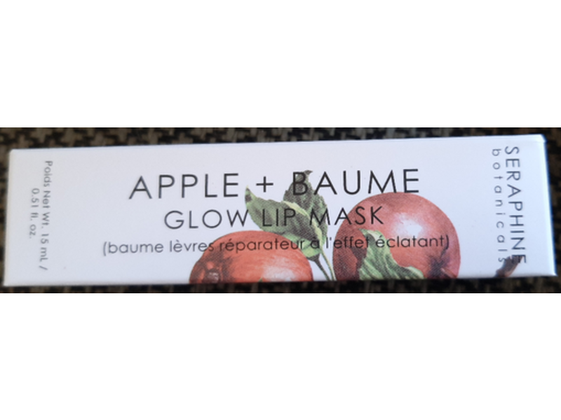 Seraphine Botanicals Glow Lip Mask, Apple + Baum, 0.5 fl oz/15 mL