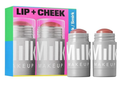 Milk Makeup Lip+Cheek Cream Blush Set, Werk-dusty rose & Smirk-dusty rose shimmer, 0.21 oz/6 g