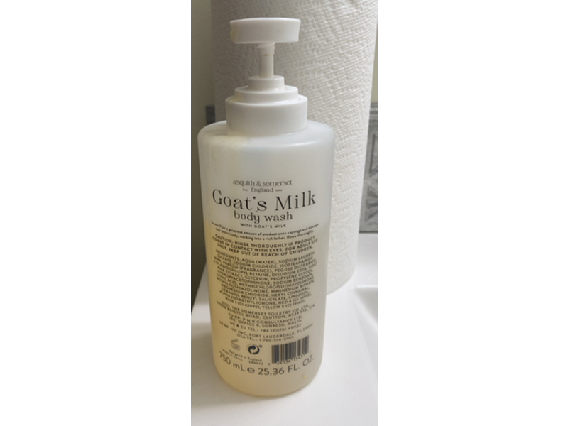 Asquith & Somerset Body Wash, Goat's Milk, 25.36 fl oz/750 mL