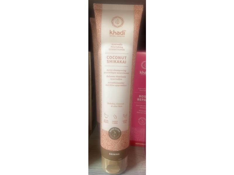 Khadi Shining Ayurvedic Nourishing Conditioner, Coconut Skikakai, 6.7 fl oz/200 mL