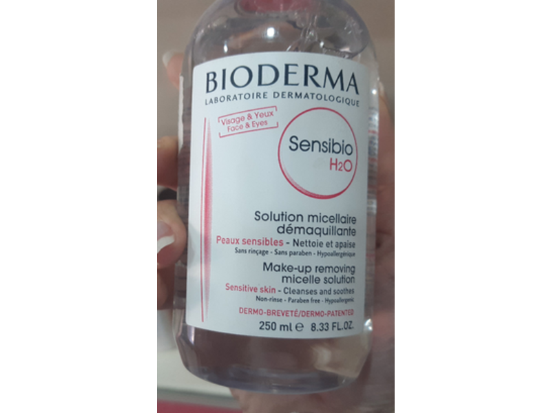 Bioderma Sensibio H2O Makeup Removing Micelle Solution, 8.33 fl oz/250 ml